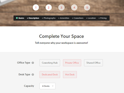 Coworking Space Website - Adding A Space coworking hotdesk office