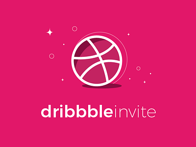 Dribbble Invite dribbble dribbbledraftday dribbbleinvite illustration pink