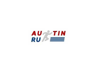Austin Run austin run branding identity logo marathon run event thirty day logos thirty logos challenge