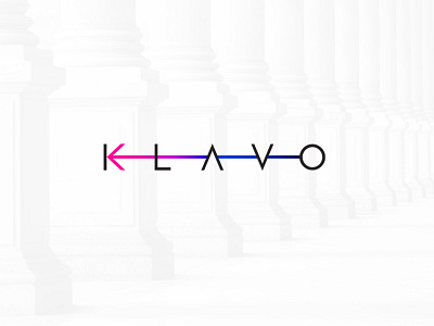 Klavo branding klavo logo simple type typography tyshchenko vanwalko yobko