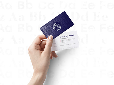 M.Tree brand branding business card creative studio white yobko