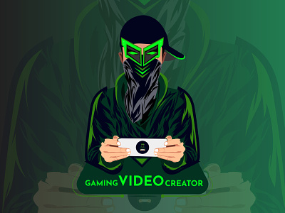 Gaming video crater mascot vector logo design flat gaming logo game logo gaming logo gaming mascot logo gaminglogo green gaming logo mascot logo mascot logo design vector mascot logo