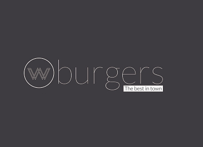 Logo - WW Burgers adobe illustrator branding design icon illustration illustrator logo typography