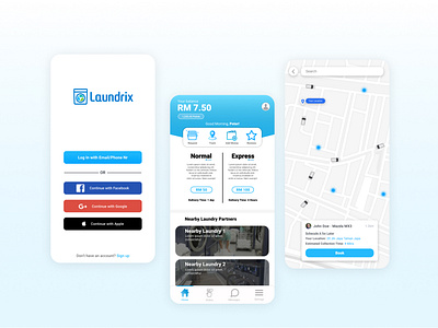Mobile UI - Laundrix