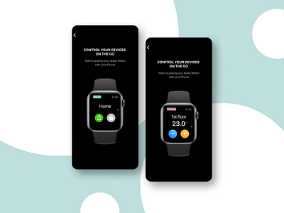 Smart Home AppleWatch Design and It's User Guide for MyJABLOTRON app apple watch design figma smarthome ui userguide ux watchos