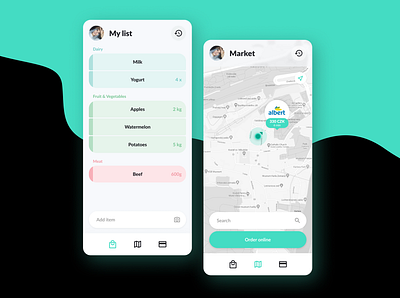 Smart Shopping App Concept app design figma shopping ui