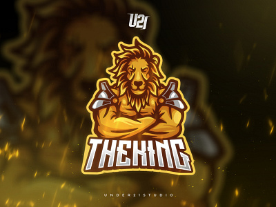 "TheKing" Gaming Logo For Esports