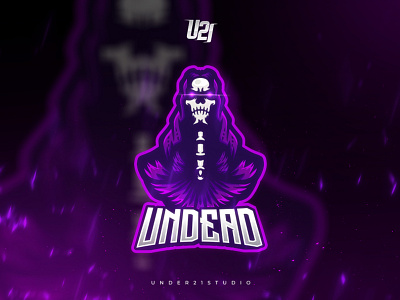 "UNDEAD" Gaming Logo For Streamer joystick