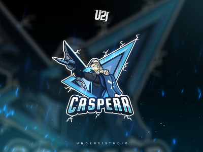"CASPERR" Gaming Logo For Streamer joystick