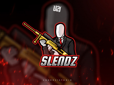 "SLENDZ" Gaming Logo For Streamer joystick