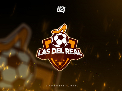 "LAS DEL REAL" Mascot Logo joystick