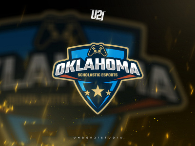 "OKLAHOMA" ESPORTS LOGO joystick