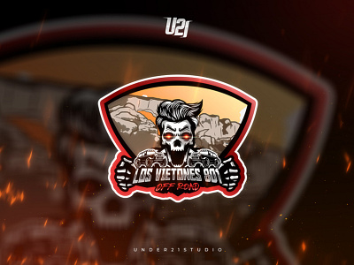 "LOS VIETONES 801" MASCOT LOGO joystick