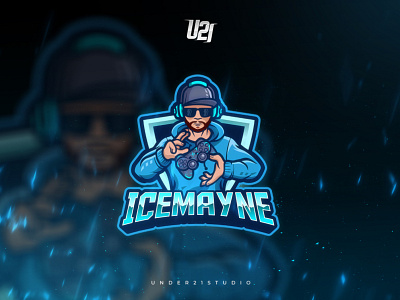 "ICEMAYNE" GAMING LOGO FOR STREAMER