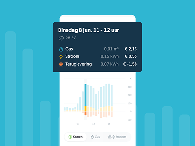 Graph(ic) app app design bar graph bars branding colors data design energy flat graph graph bar ios ios app minimal ui ui design usage ux ux design