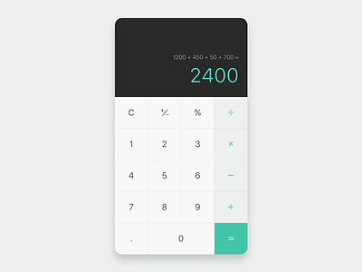 Daily UI 004 app calculator dailyui design ui