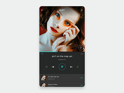 Daily UI 009 app dailyui design music player ui