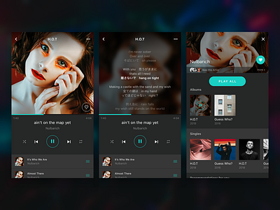 Daily UI 009_2 app dailyui design music player ui