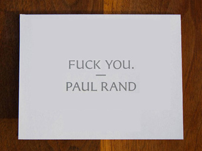 Paul Rand 'quote'