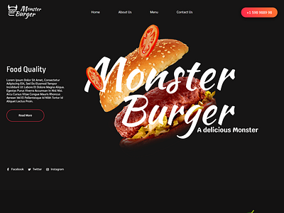 Food Website | WordPress burger website elementor elementor pro elementor website food website web design wordpress wordpresswebsite