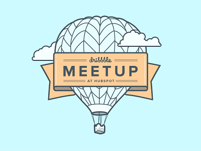 Dribbble Meetup at HubSpot Vector