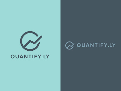 Quantify.ly Logo brand branding graph logo proxima nova soft startup
