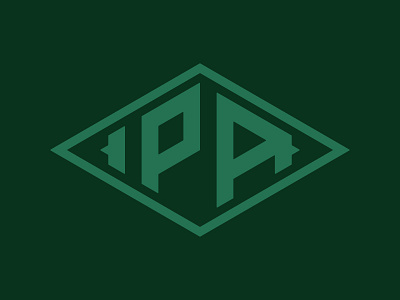 IPA Mark badge beer diamond ipa isometric label pale ale spurs