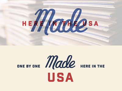 Made Here in the USA industry lettering made usa