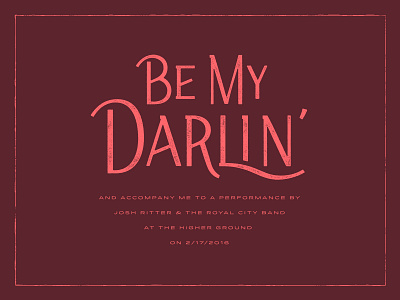 Be My Darlin By Matt Plays On Dribbble