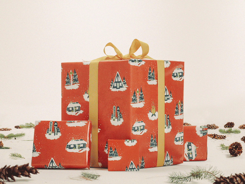 Burton Gift Guide Wrapping Paper by Matt Plays on Dribbble