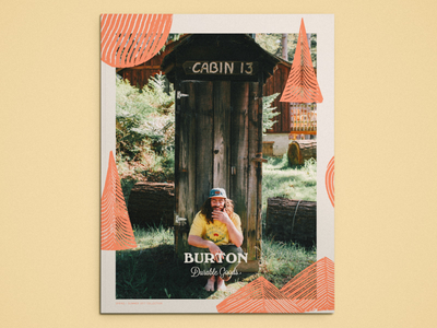 Burton SS '17 Lookbook Cover cover layout lookbook mountains photo photography print tree