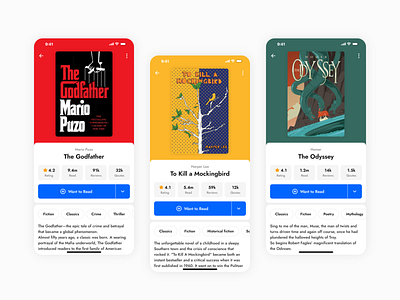LiveBook Mobile App app books design ui ux