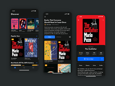 LiveBook Dark Theme app black books dark dark theme design library ui ux