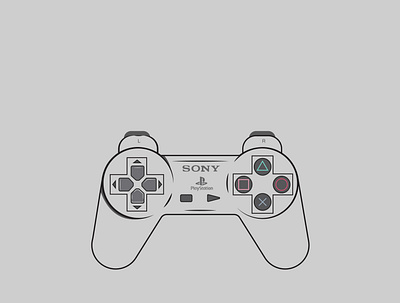 Playstation Controller design gray illustration nigerian playstaion playstation5 ps1 usa vector