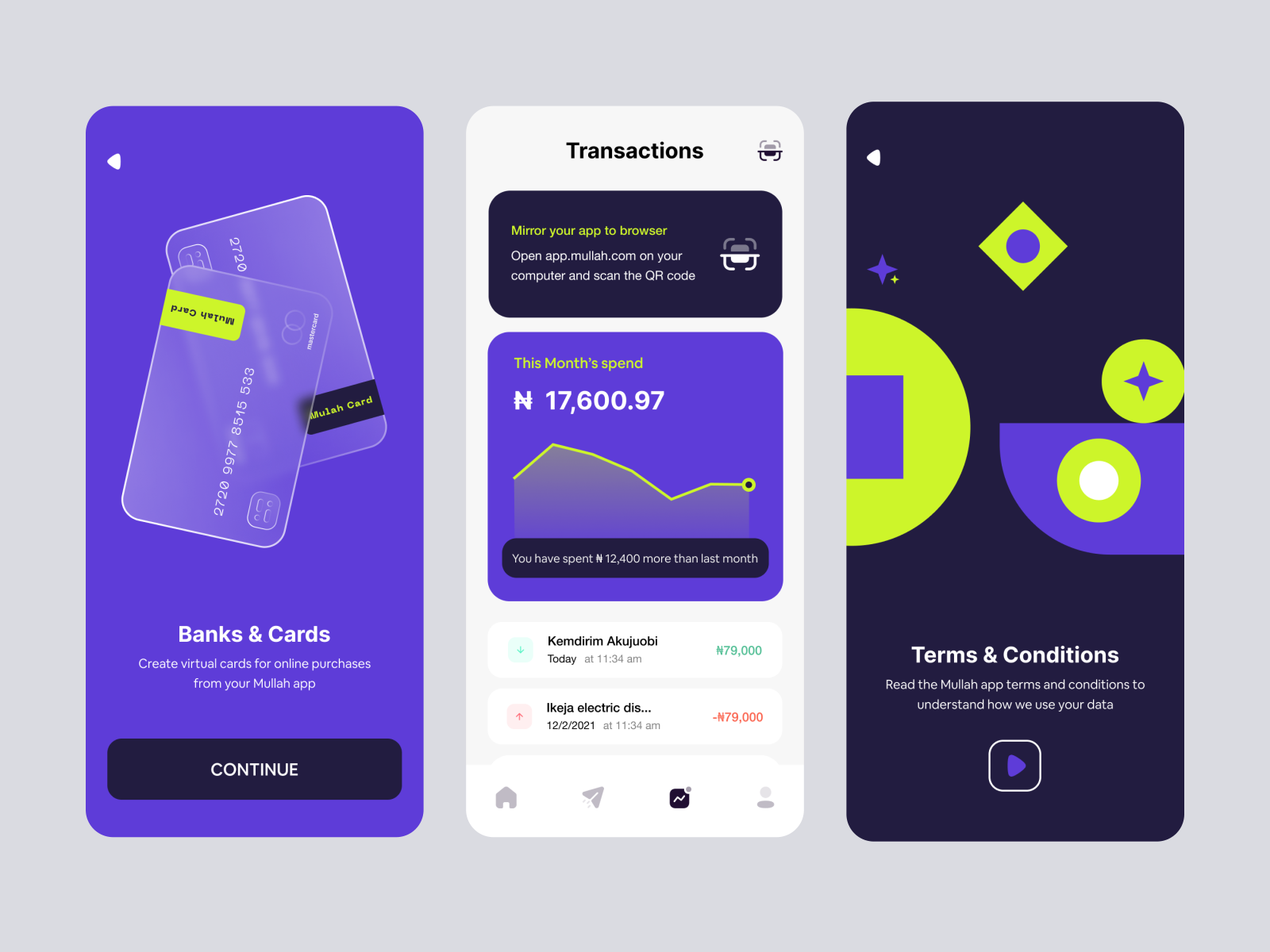 Mullah app explorations by Kemdirim Akujuobi on Dribbble