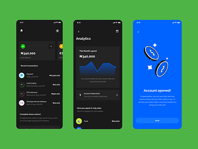 UI snippets from 2sto animation finance fintech mobile design money motion design p2p uidesign uxdesign virtual cards