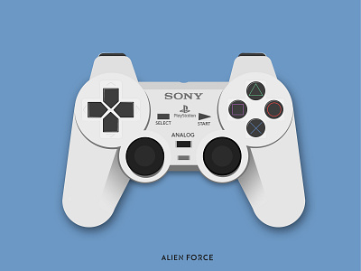 playstation controller illustration.