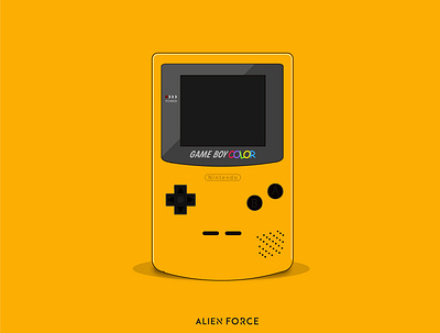 GAMEBOY COLOR benin design gameboy color illustration nigerian vector yellow