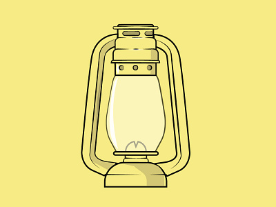 kerosene lantern benin cotonou design illustration lantern nigerian vector yellow