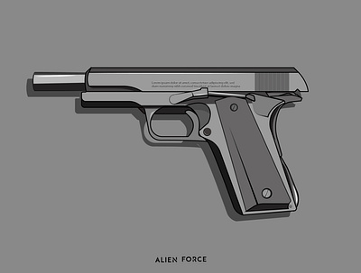 Glockamoli benin design gun illustration nigerian vector