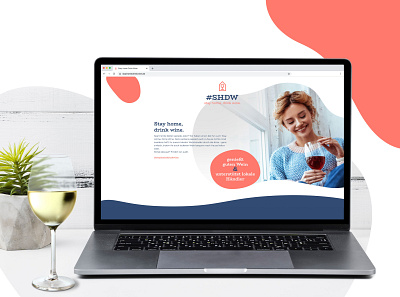 stayhomedrinkwine – platform for local wine merchants branding corona coronavirus naming screendesign webdesign wine