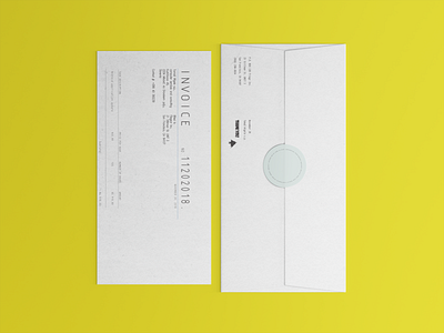 INVOICE with character adobe illustrator bold color brand identity stationery design