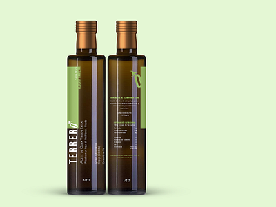 TERRERO adobe illustrator brand identity label design natural olive oil packaging design
