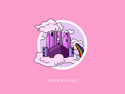 Worlds of Neopia Icon Collection: Faerieland affinity childhood digital art flat icon icon design icon set illustration neopets nostalgia pink vector