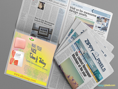 press ad with mockup