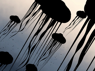 Jellyfish Sketch Render 3d animation 3d art animation cinema4d illustration