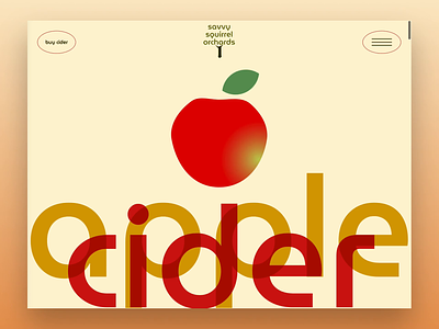 Mocktober 2021: Savvy Squirrel Orchards Apple Cider animation illustration mocktober mocktober2021 vector website