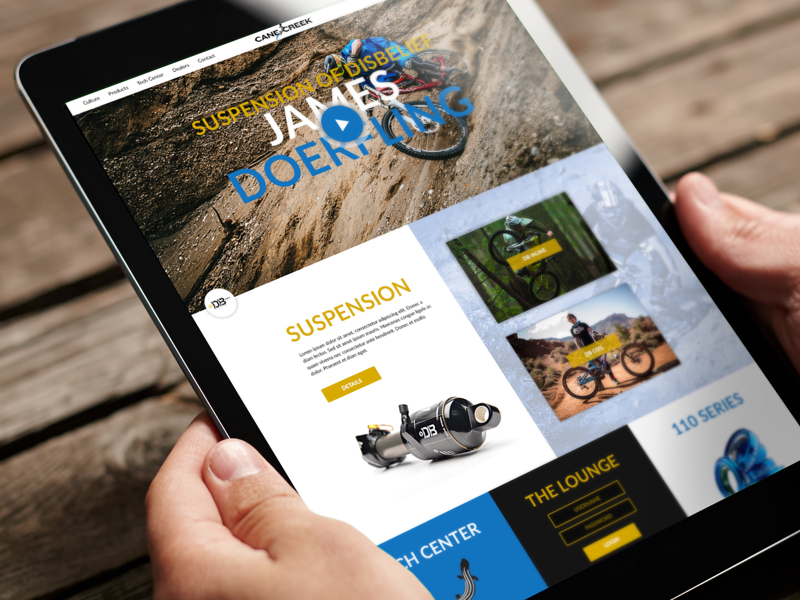 Cane Creek Cycling Components Website Redesign Concept Preview preview wip redesign mtb website