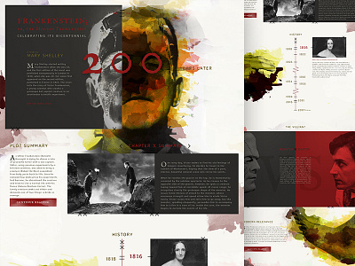 Frankenstein Bicentennial book frankenstein mock mocktober modern monster movie prometheus texture type website