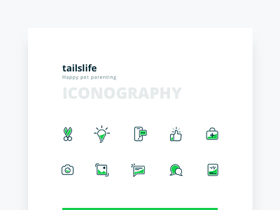 Tailslife Iconography app icon iconography ios line set tailslife